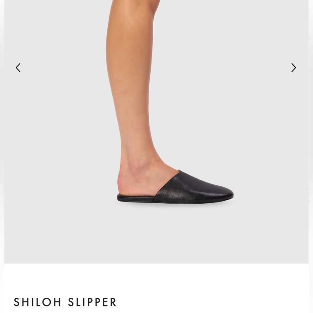 Black Suede Studio Shiloh Slippers